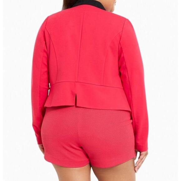 Torrid Ponte Cutaway Blazer Fuchsia Pink Torrid Size 4 U.S. Women's Size 26 4X - Picture 8 of 8